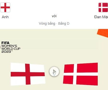 Anh (nữ) vs Đan Mạch (nữ) World Cup nữ 2023 – Soi kèo