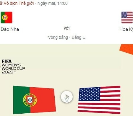 Bồ đào nha (nữ) vs Hoa kỳ (nữ) Soi kèo WC nữ 1/8/2023